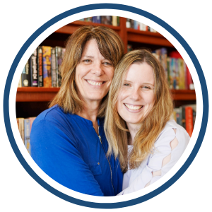 Photo of Monica and Elizabeth Rouse, a mother and daughter, smiling together. They are guest speakers for an ASK an Expert webinar on navigating blindness in school.