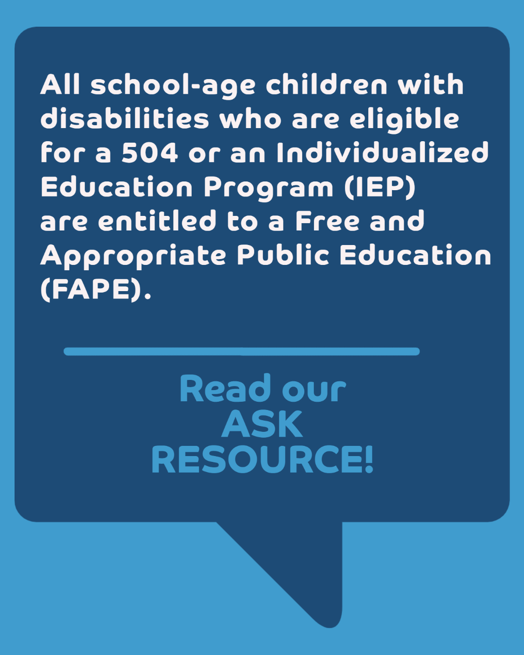 The right of students with disabilities to free appropriate 45 off